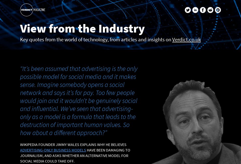 View from the Industry - Verdict Magazine | Issue 6 | November 2020